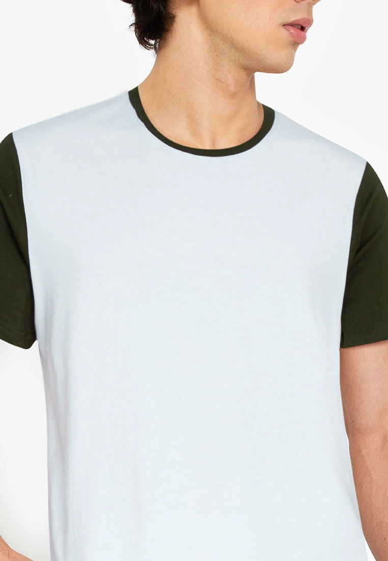 ZALORA BASICS Contrast Sleeve T-Shirt - Billede 3