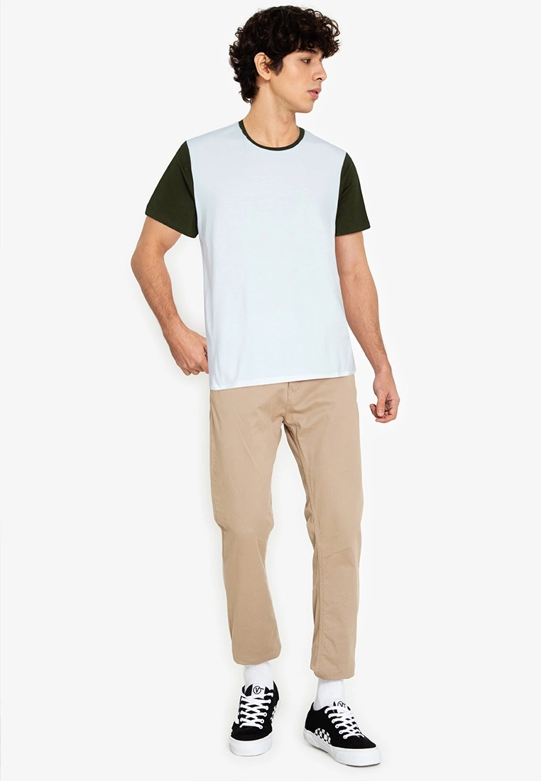 ZALORA BASICS Contrast Sleeve T-Shirt - Billede 4