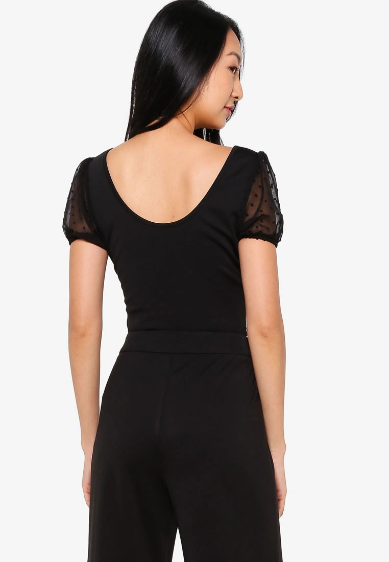 ZALORA BASICS Organza Sleeve Top - Billede 2