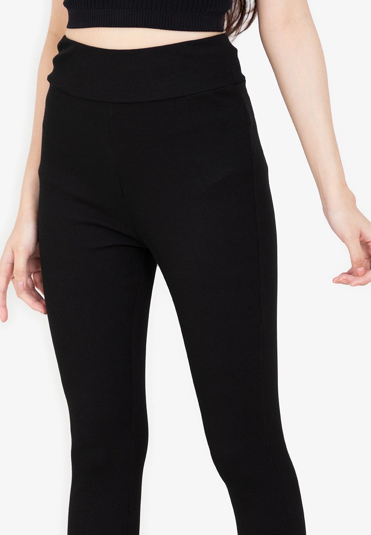 ZALORA BASICS Basic Rib Legging Pants - Billede 3