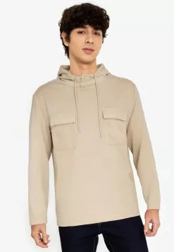 ZALORA BASICS Oversized Pocket Hoodie