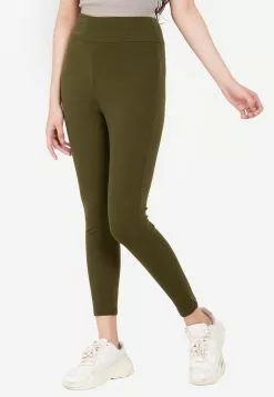 ZALORA BASICS Basic Rib Legging Pants
