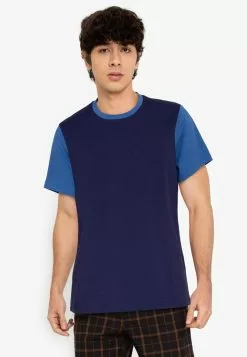 ZALORA BASICS Contrast Sleeve T-Shirt