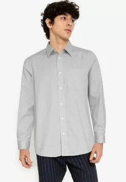 ZALORA BASICS Oversized Printed Shirt