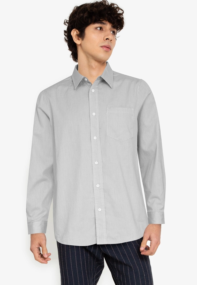 ZALORA BASICS Oversized Printed Shirt