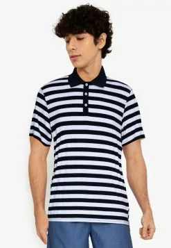 ZALORA BASICS Big Strap Polo Shirt