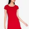 ZALORA BASICS Cap Sleeve Flutter Hem Dress