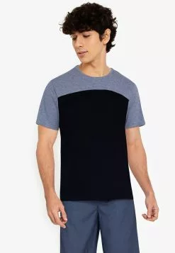 ZALORA BASICS Two-Tone T-Shirt