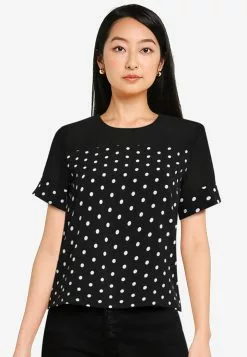 ZALORA BASICS Contrast Fabric Top