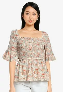 ZALORA BASICS Square Neck Smock Top