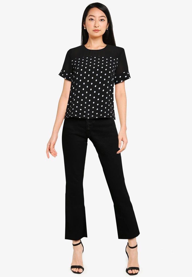 ZALORA BASICS Contrast Fabric Top - Billede 4