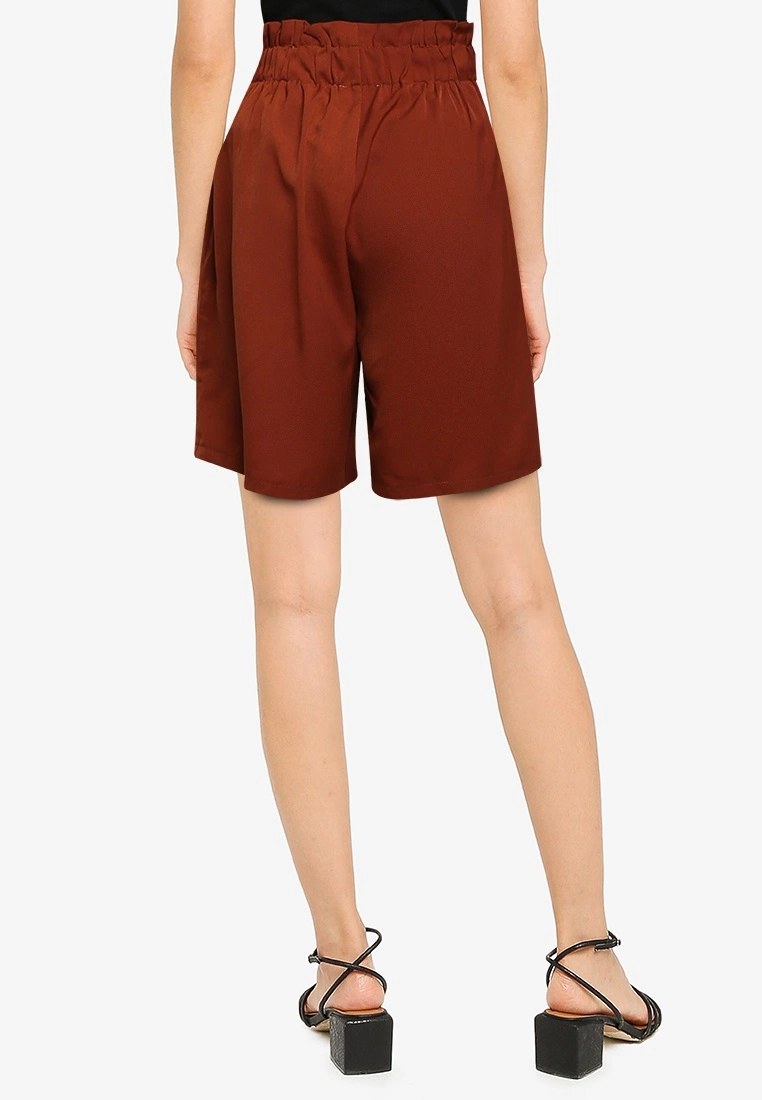 ZALORA BASICS Button Tab Pleat Shorts - Billede 2