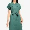 ZALORA BASICS Utility Dress with Self Tie