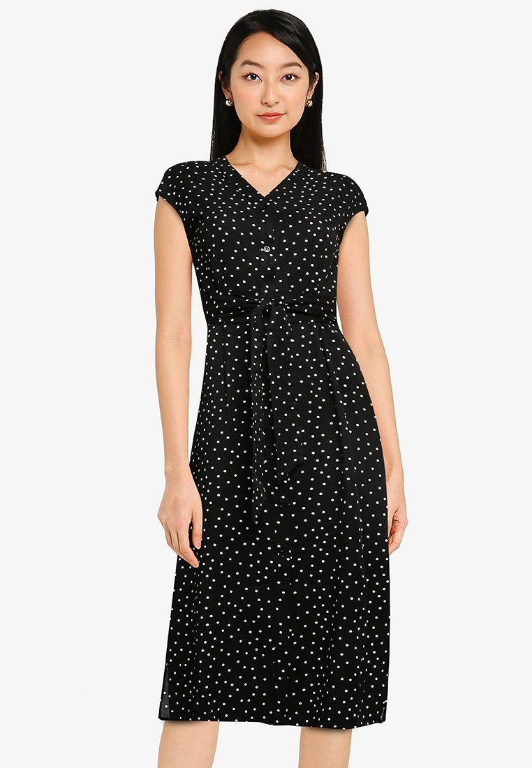 ZALORA BASICS Button Down Midi Dress
