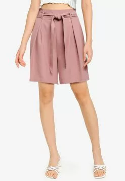 ZALORA BASICS Self Tie Bermuda Shorts