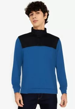 ZALORA BASICS Colour Block Sweatshirt