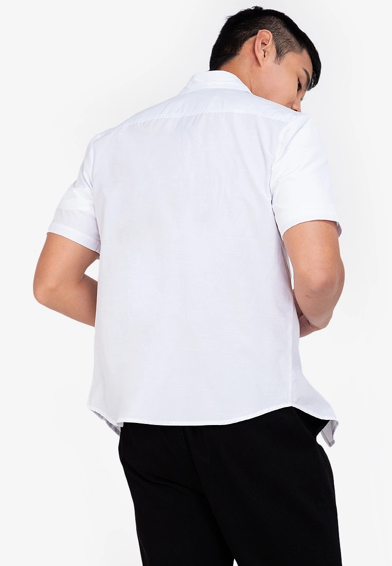 ZALORA BASICS Straight Weave Short Sleeve Shirt - Billede 2