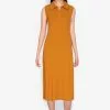 ZALORA BASICS Rib Zip Up Polo Dress