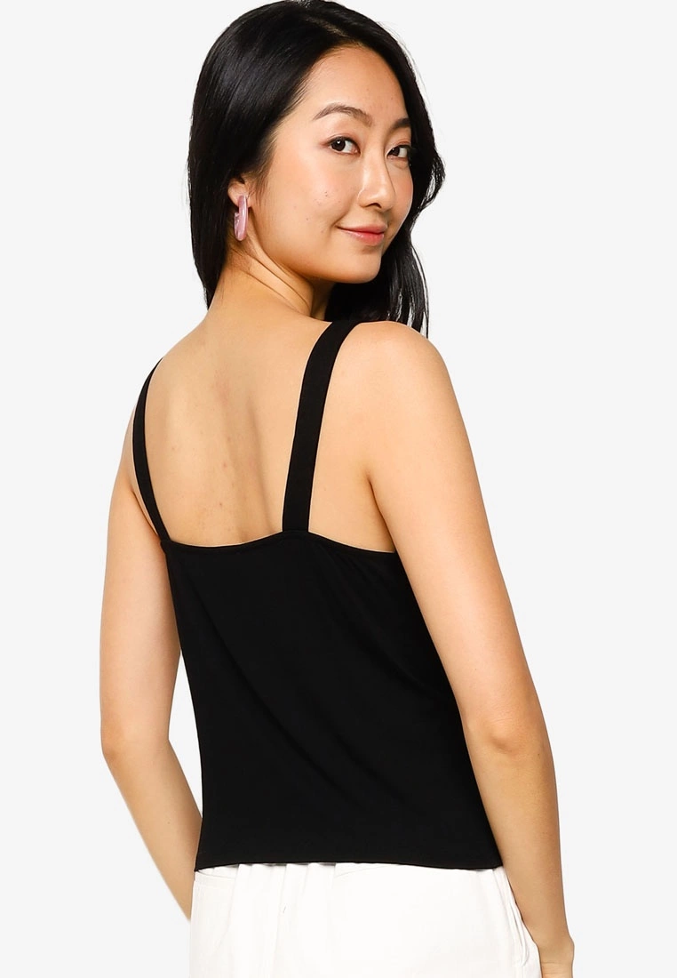 ZALORA BASICS D Ring Square Neck Sleeveless Top - Billede 2