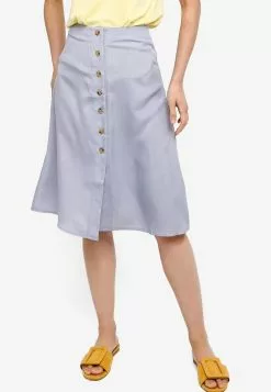 ZALORA BASICS Basic Button Through Midi Skirt