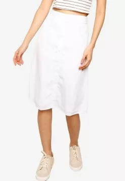 ZALORA BASICS Button Drape Skirt