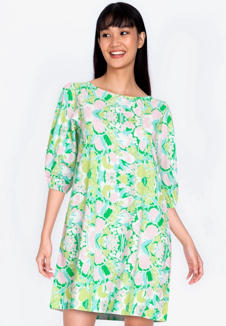 ZALORA BASICS Button Back Shift Dress