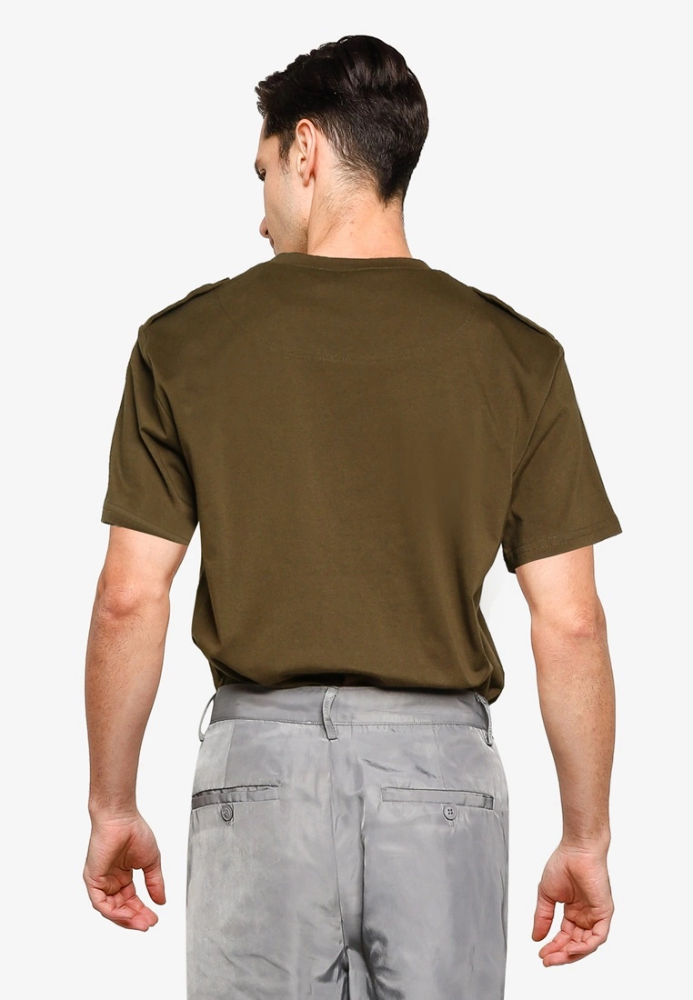 ZALORA BASICS Epaulette Detail T-Shirt - Billede 2