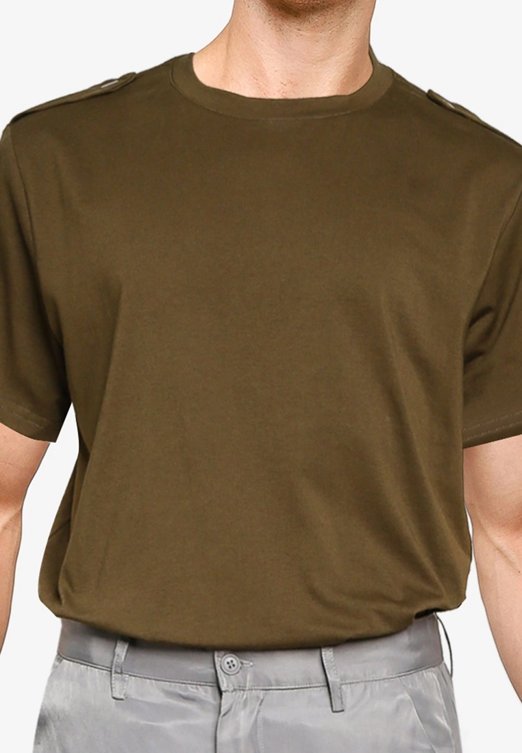 ZALORA BASICS Epaulette Detail T-Shirt - Billede 3