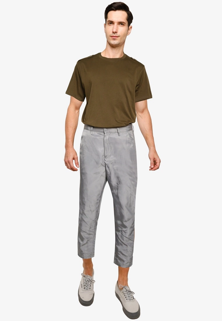 ZALORA BASICS Epaulette Detail T-Shirt - Billede 4