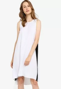 ZALORA BASICS Color Block Side Swing Dress