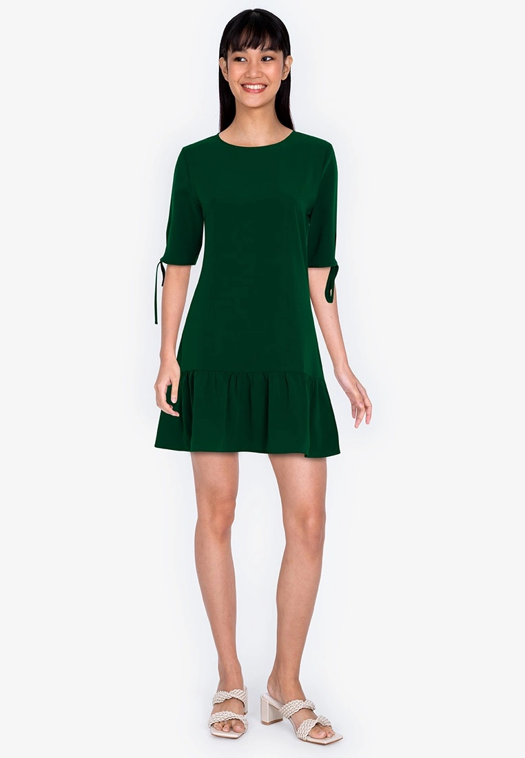 ZALORA BASICS Tie Sleeve Mini Dress - Billede 4