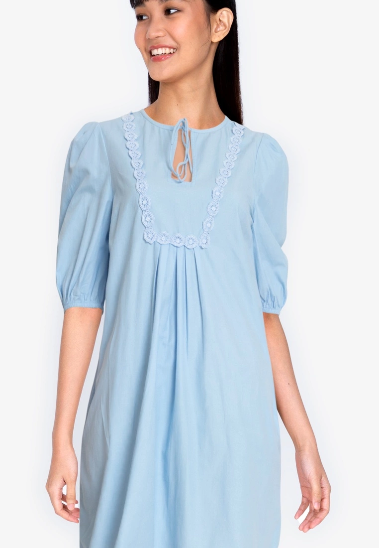 ZALORA BASICS Trim Bib Dress - Billede 3