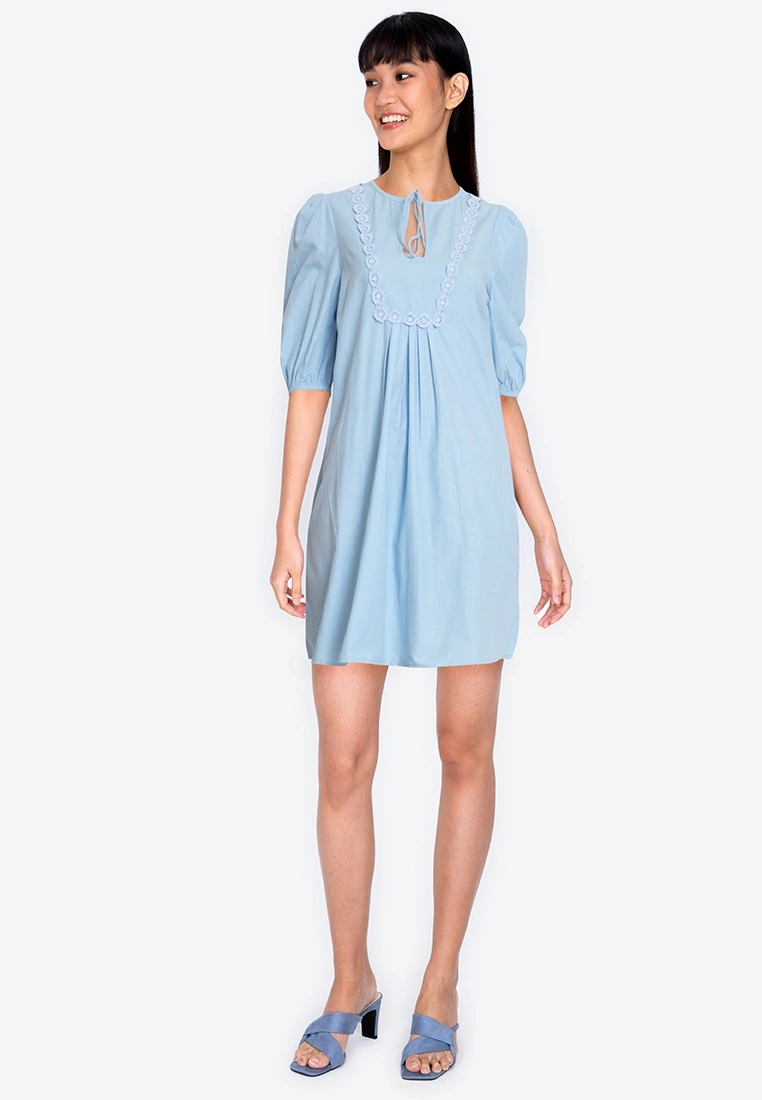 ZALORA BASICS Trim Bib Dress - Billede 4