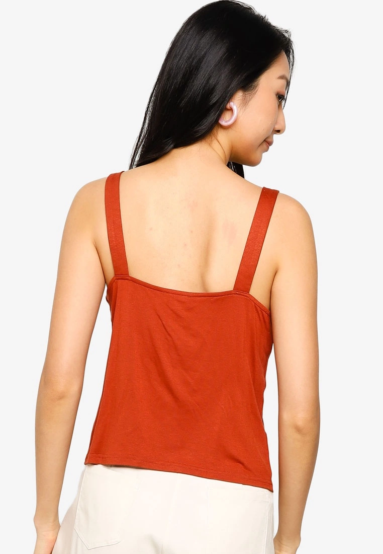 ZALORA BASICS D Ring Square Neck Sleeveless Top - Billede 2