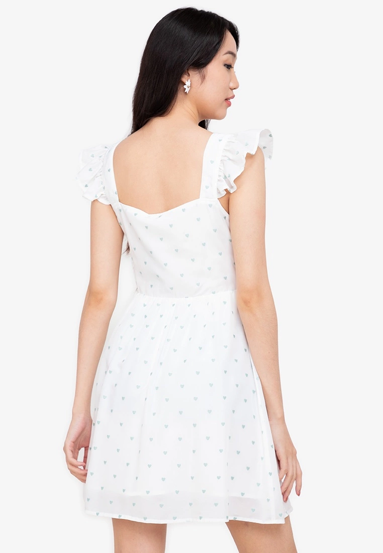 ZALORA BASICS Frill Detail Fit & Flare Dress - Billede 2