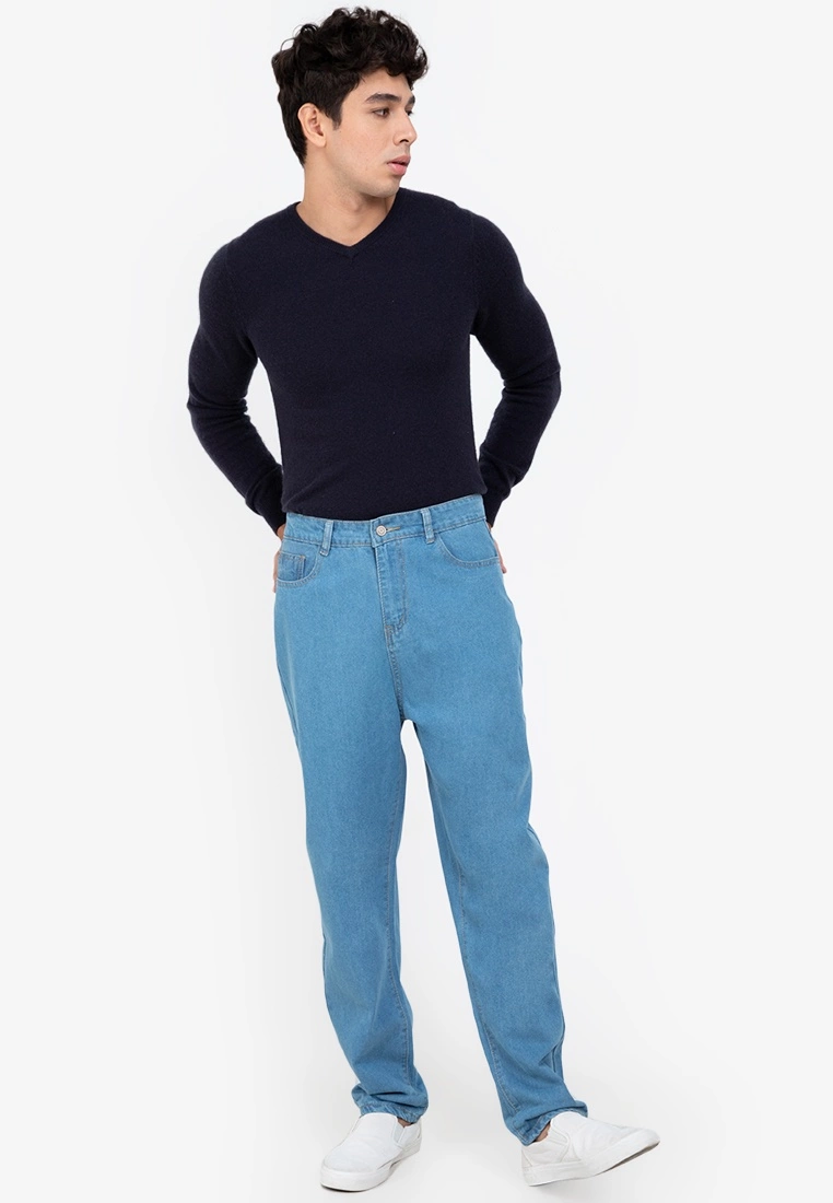 ZALORA BASICS Comfy Straight Loose Jeans - Billede 4