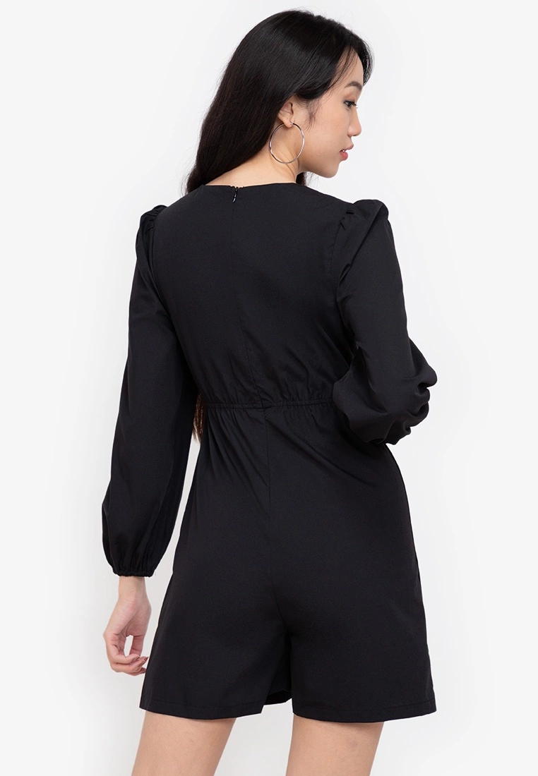 ZALORA BASICS Plunge Neck Playsuit - Billede 2