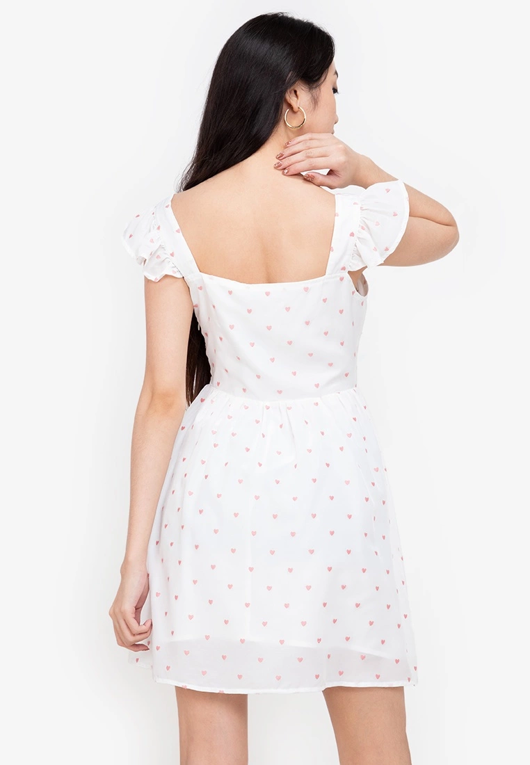 ZALORA BASICS Frill Detail Fit & Flare Dress - Billede 2