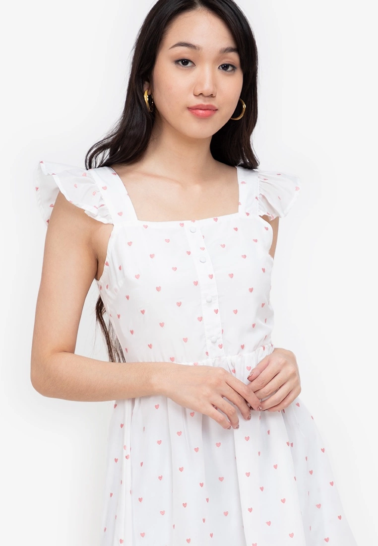 ZALORA BASICS Frill Detail Fit & Flare Dress - Billede 3
