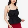 ZALORA BASICS Smocked Cami Top