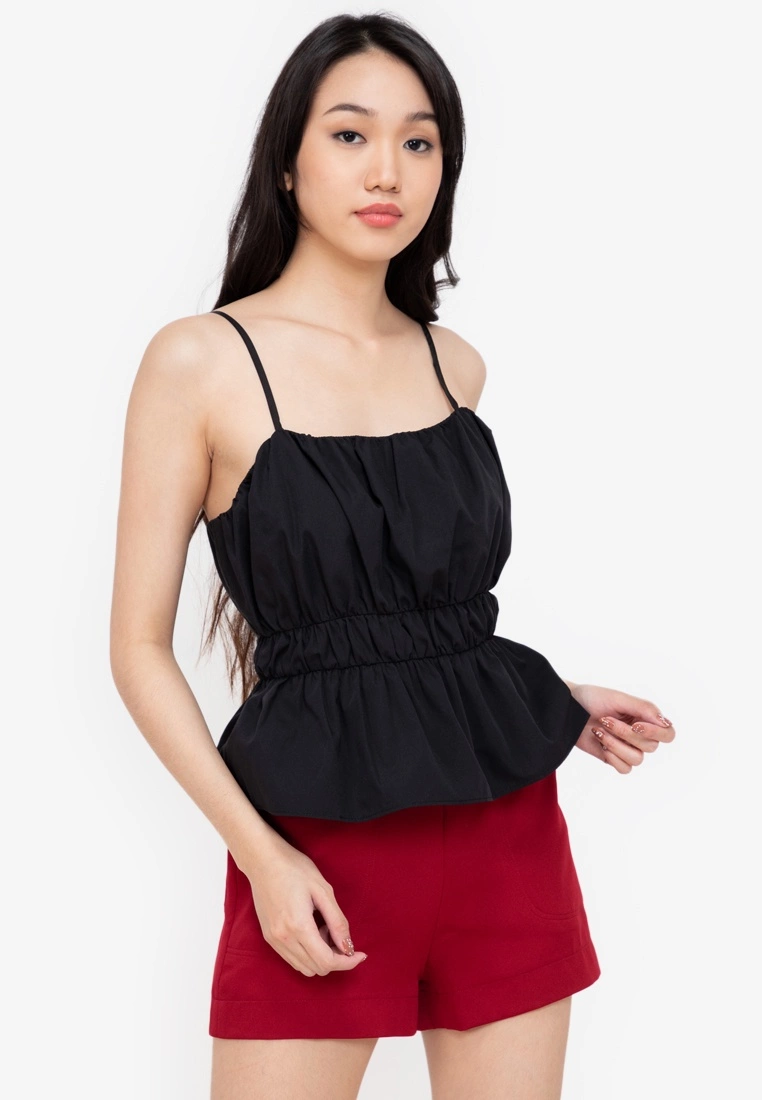 ZALORA BASICS Smocked Cami Top