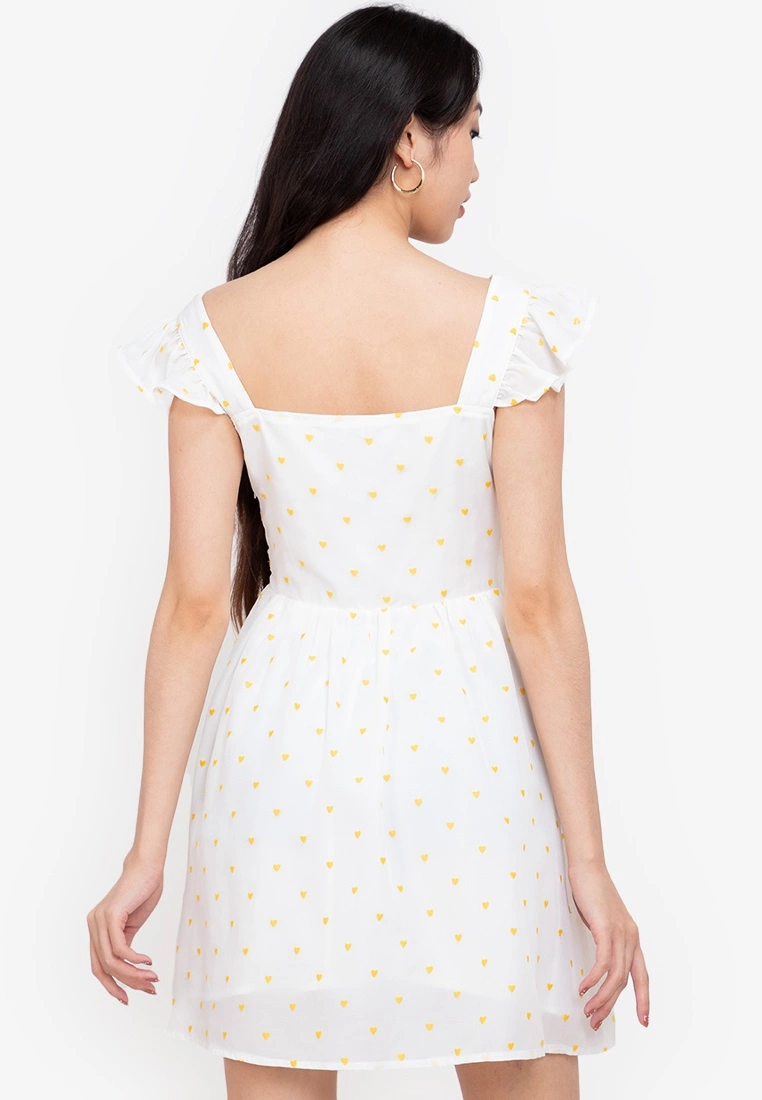 ZALORA BASICS Frill Detail Fit & Flare Dress - Billede 2