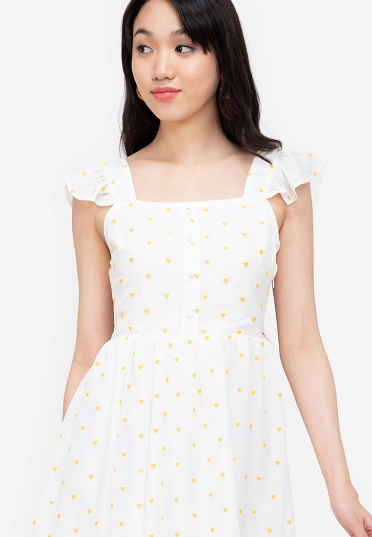 ZALORA BASICS Frill Detail Fit & Flare Dress - Billede 3