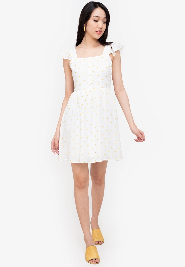 ZALORA BASICS Frill Detail Fit & Flare Dress - Billede 4