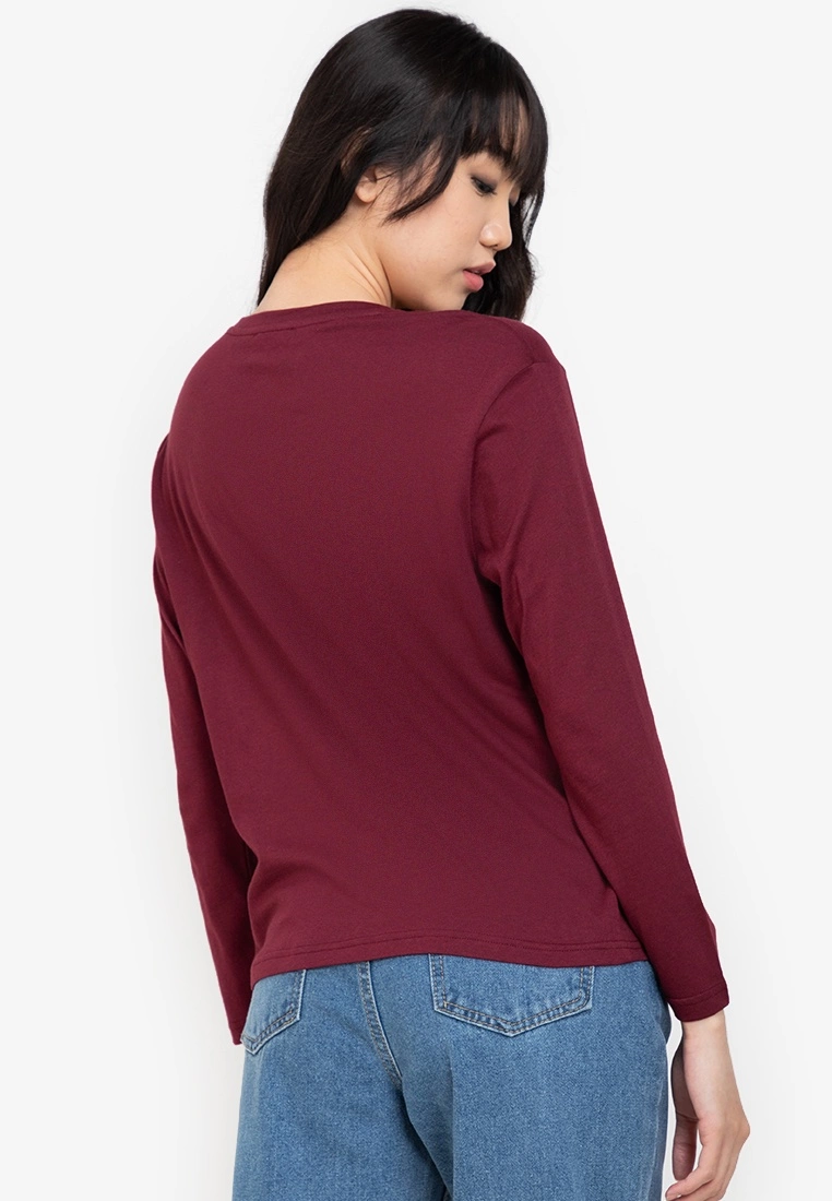 ZALORA BASICS Basic Drop Shoulder Long Sleeve T-shirt - Billede 2