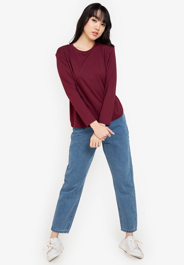 ZALORA BASICS Basic Drop Shoulder Long Sleeve T-shirt - Billede 4