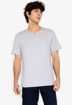 ZALORA BASICS Zip Opening T-Shirt