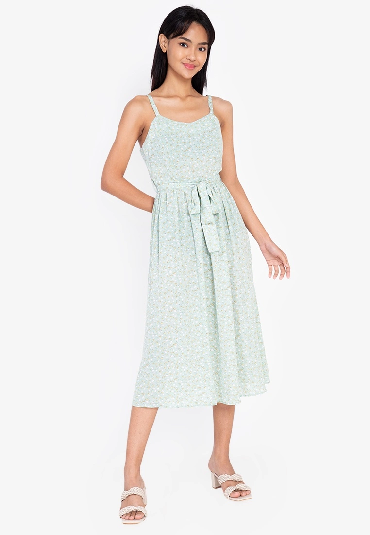 ZALORA BASICS Sweetheart Neckline Midi Dress - Billede 5