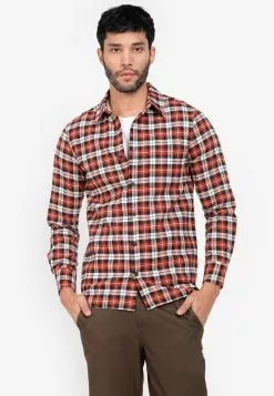 ZALORA BASICS Plaid Pocket Shirt