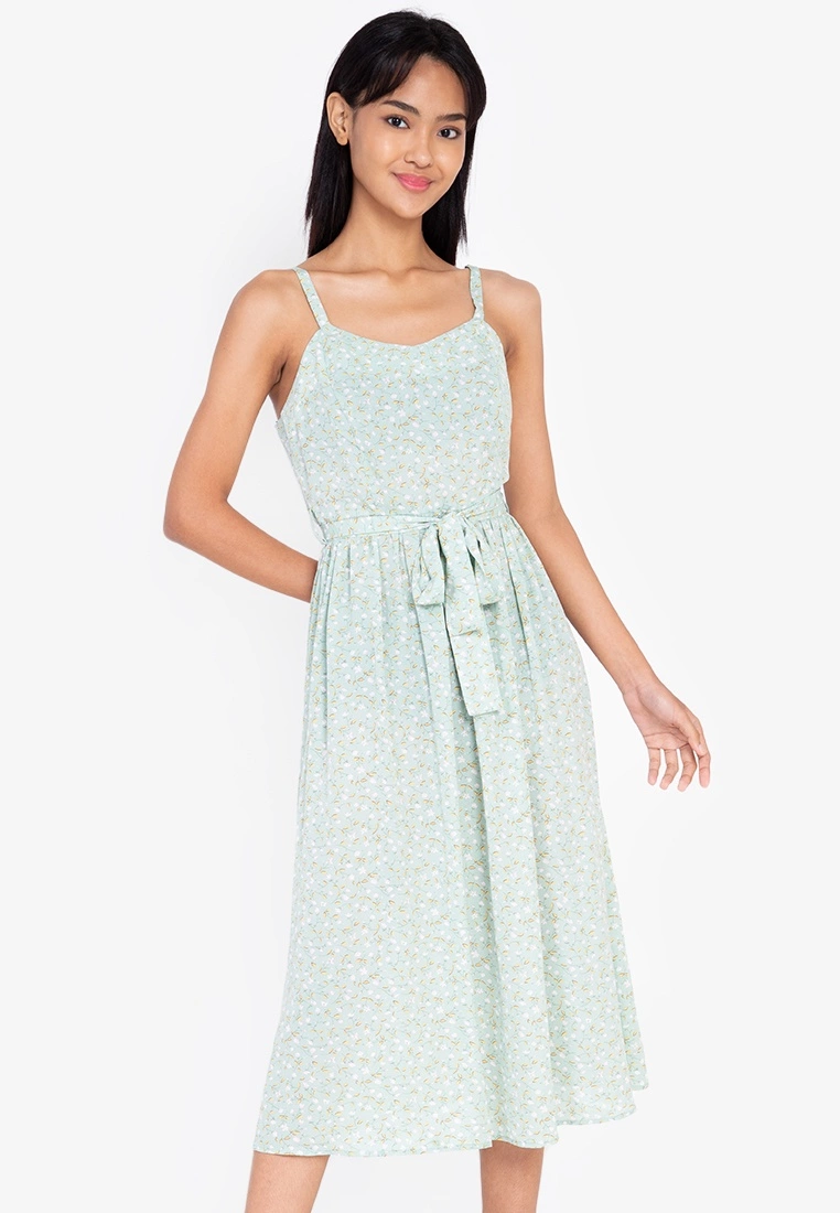 ZALORA BASICS Sweetheart Neckline Midi Dress - Billede 8